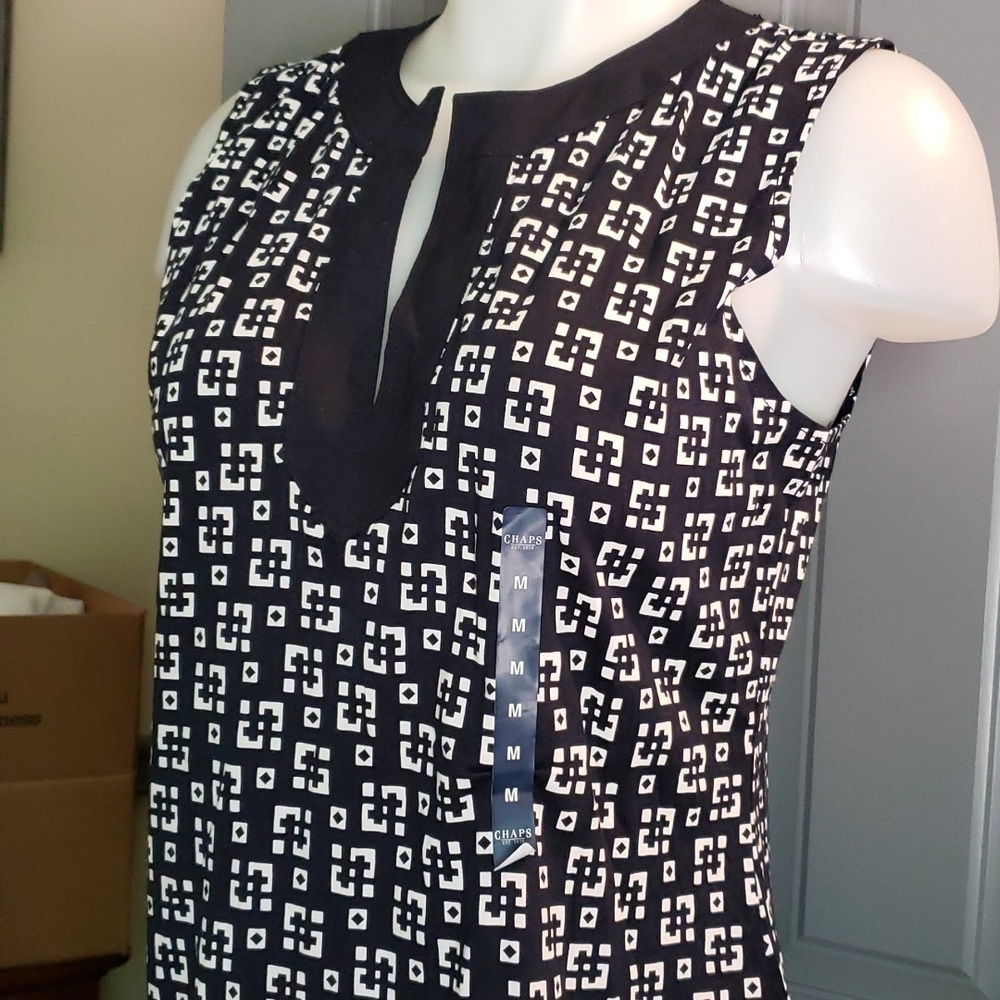 Chaps M sleeveless top 100p cotton